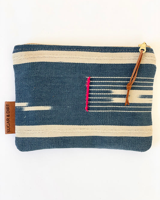 African Baule Cloth Zipper Pouch